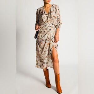 IRO MURA FLORAL PRINTED MINI DRESS size FR34